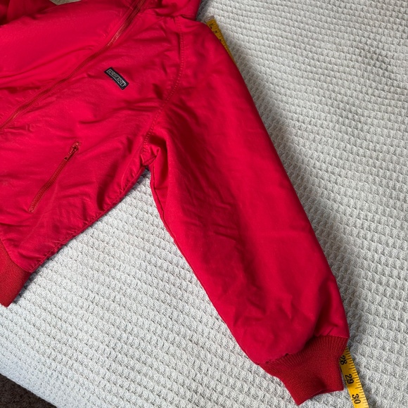 Vintage Lands End Squall Jacket Womens Large Petite Red Winter Coat 90s Gorpcore - Picture 9 of 10